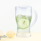 Transparent polycarbonate lemon jug showcasing large 1200ML capacity