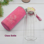 Side view of stainless steel vacuum flask thermos with lid