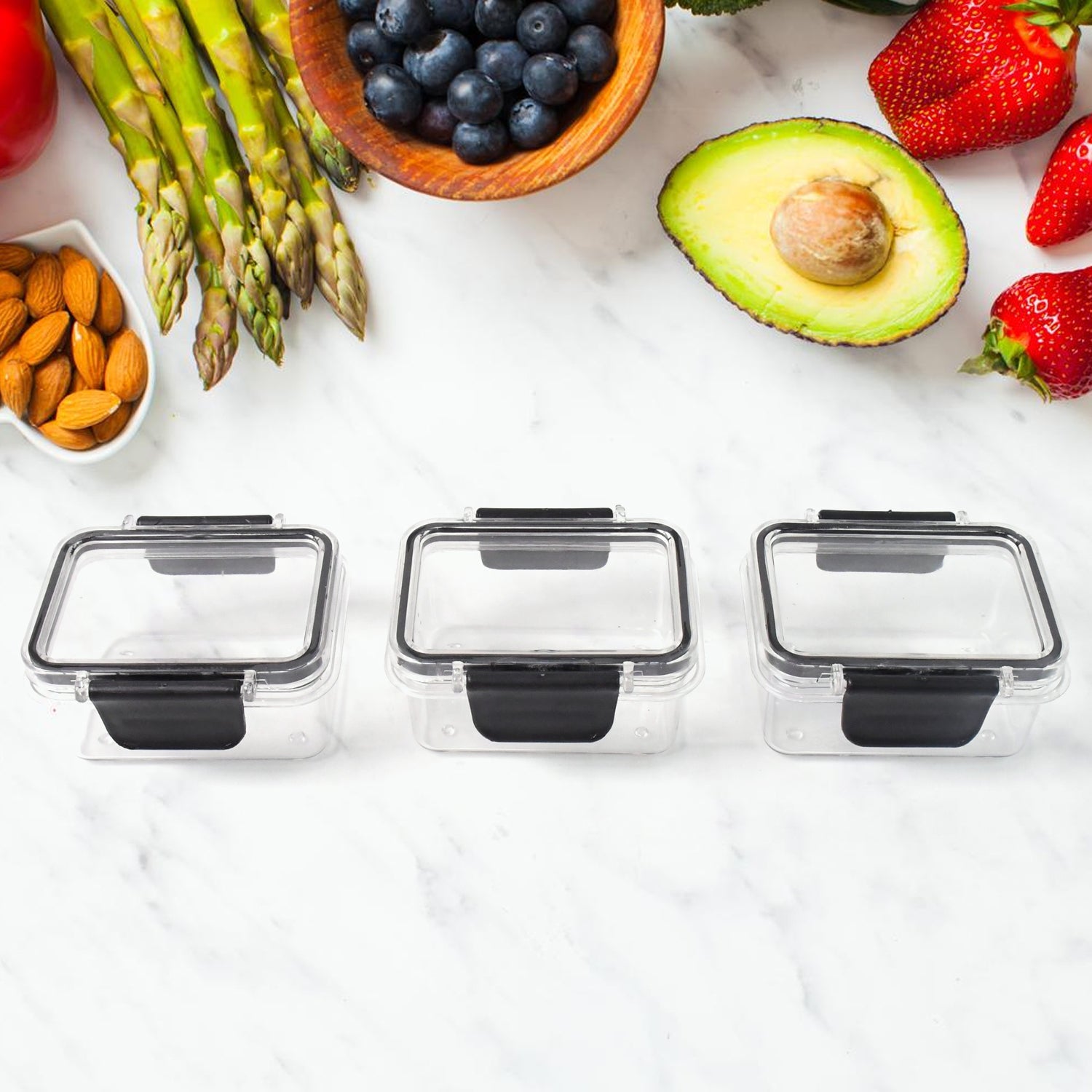 Pure seal airtight container set perfect for snacks and spices