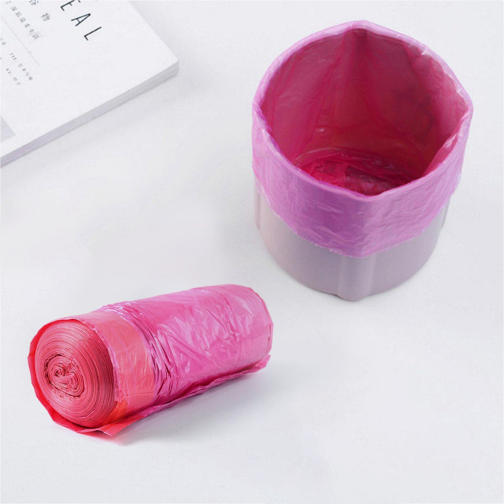 Textured surface of heavy duty garbage bag roll showing durability