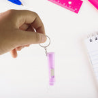 Mini LED Flashlight keychain torch displayed on plain white background
