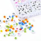 Collection of completed personalized bracelets made from the DIY kit