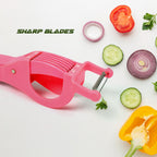 Side profile of the Quickslice multi-cutter and peeler for everyday use.