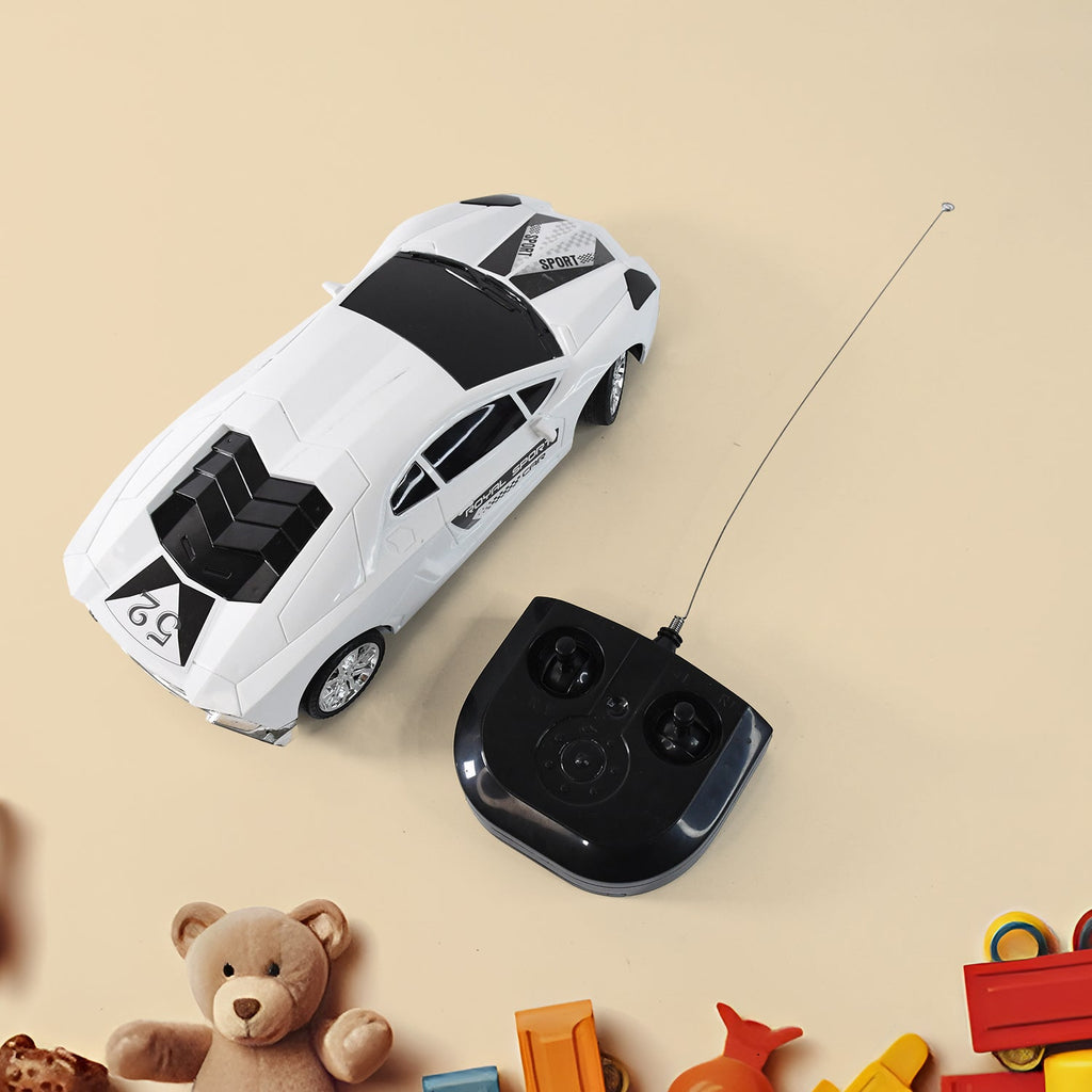 Remote Control Car showing smooth rolling wheels and sleek finish