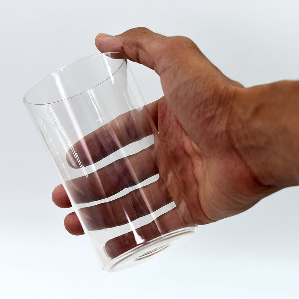 Front angle view of the Ganesh stylish drinking glass set, perfect for any occasion.