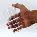 Front angle view of the Ganesh stylish drinking glass set, perfect for any occasion.
