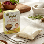 Powder texture of Multani Mitti and sandalwood herbal face pack
