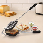 Top view of Apex heavy gauge aluminium grill sandwich toaster