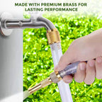High-pressure metal hose spray nozzle for outdoor use
