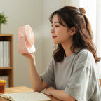 Adjustable tilt silent mini desk fan for personalized airflow