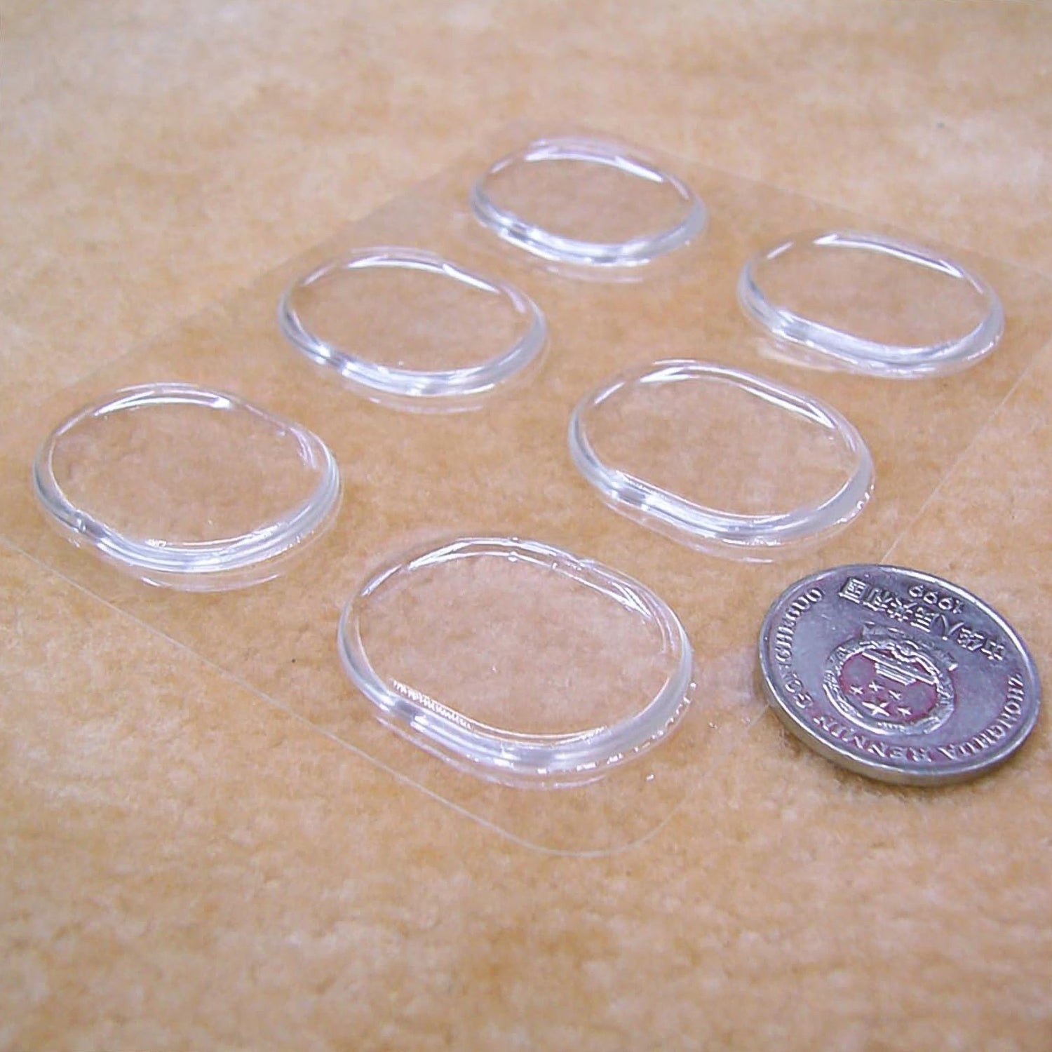 Close-up of cushion silicone insoles heel pads providing shock absorption
