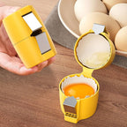 Handheld Egg Shell Opener in a modern kitchen setting, ready for use.