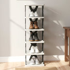 Multi-tier shoe organizer stand suitable for slippers and sandals
