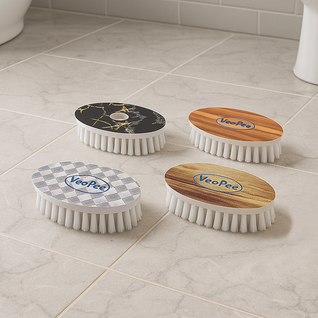 Oval cloth washing brushes with nylon bristles for effective stain removal