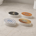 Oval cloth washing brushes with nylon bristles for effective stain removal