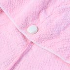Closeup view of microfiber hair towel wrap texture