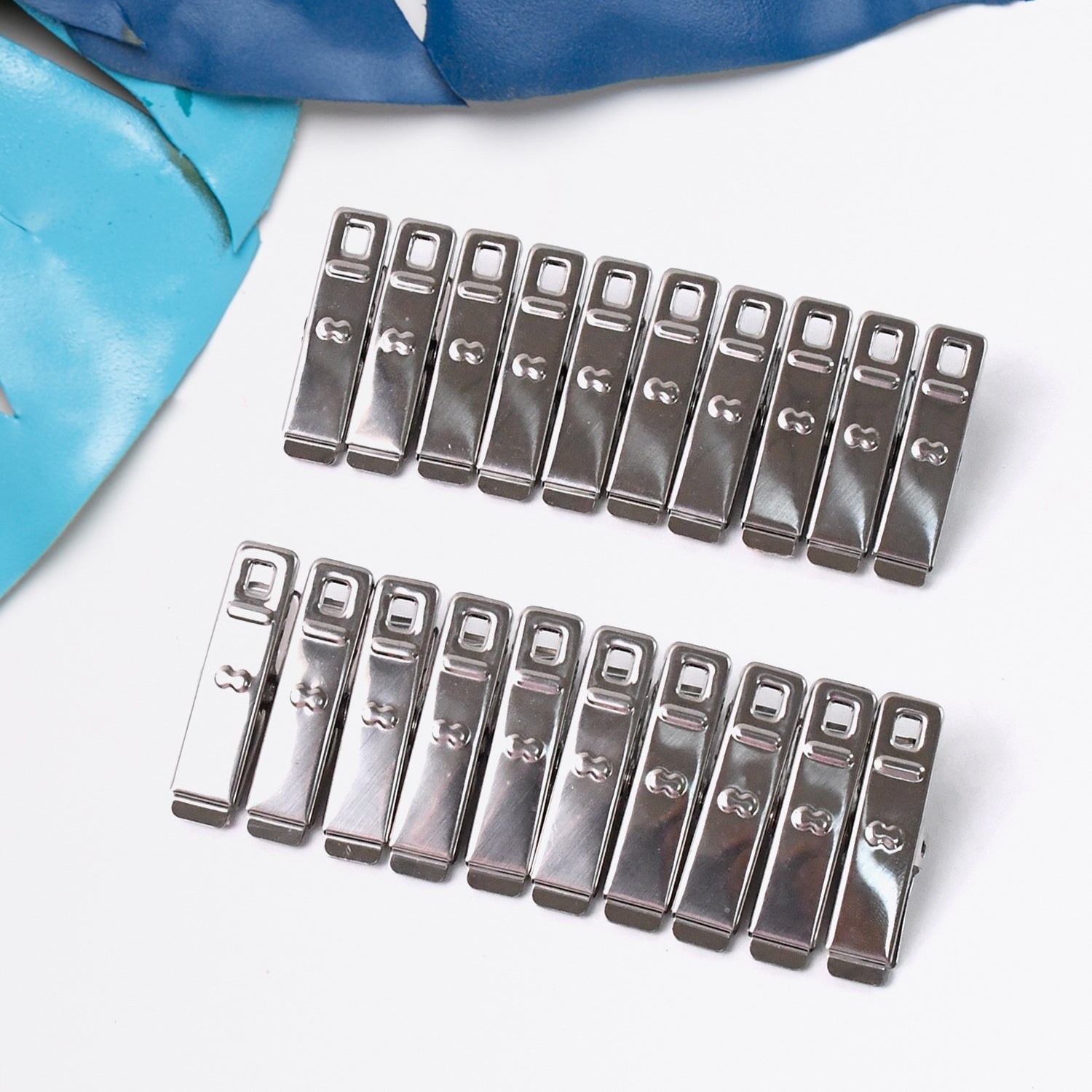 Heavy-duty multi-purpose stainless steel clips for cloth drying