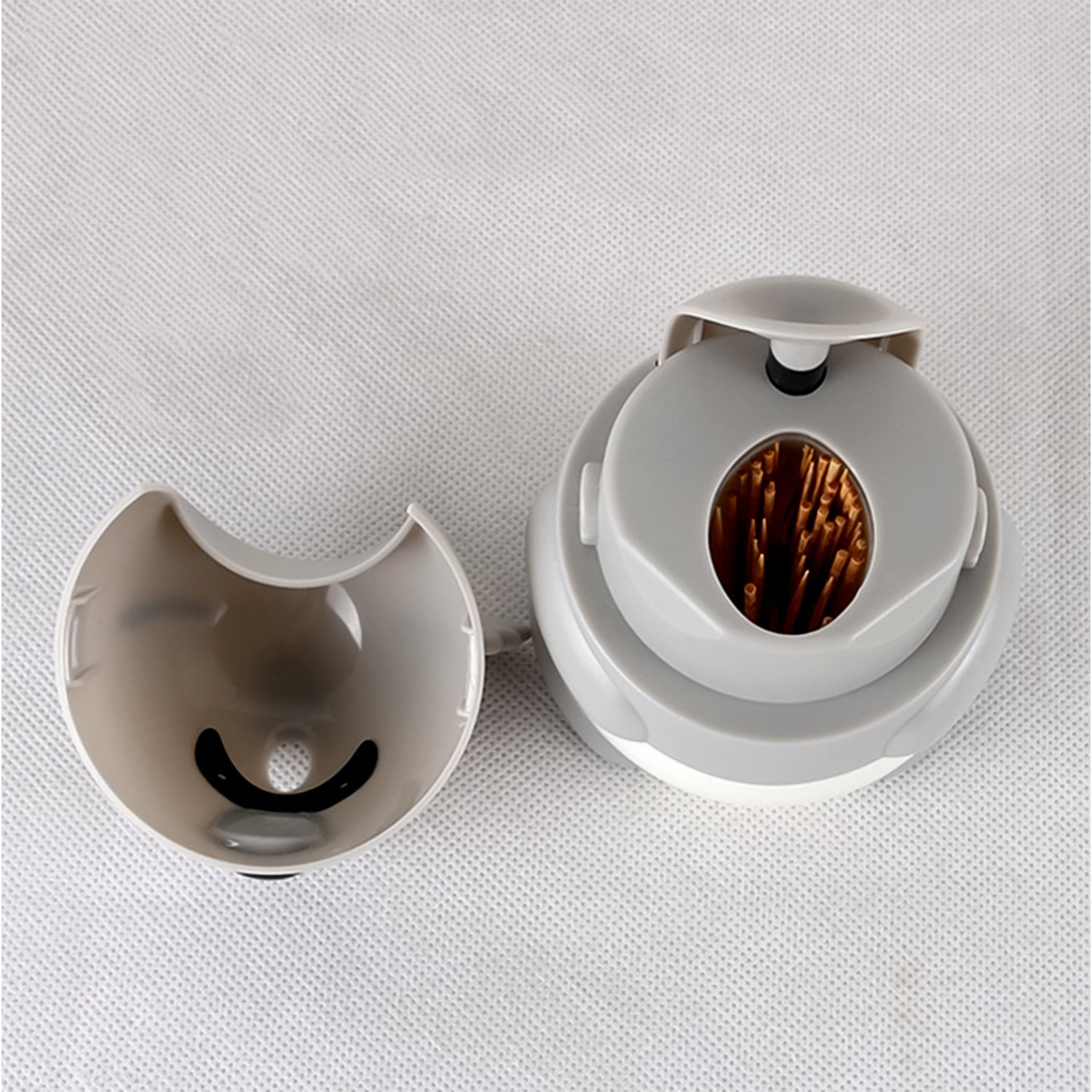 Koala shaped toothpick holder dispenser with hygienic single dispensing