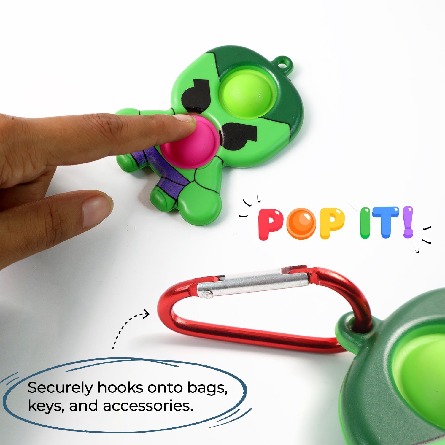Colorful silicone Pop It fidget toy designed for sensory fun