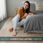 Hallux valgus toe protector made with soft, breathable materials