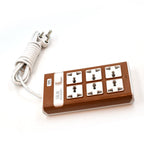 Front view of the Indo Glow extension board with all its outlets.