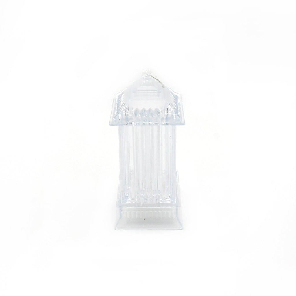 Crystal candle light with a realistic LED flickering effect, ideal for parties.