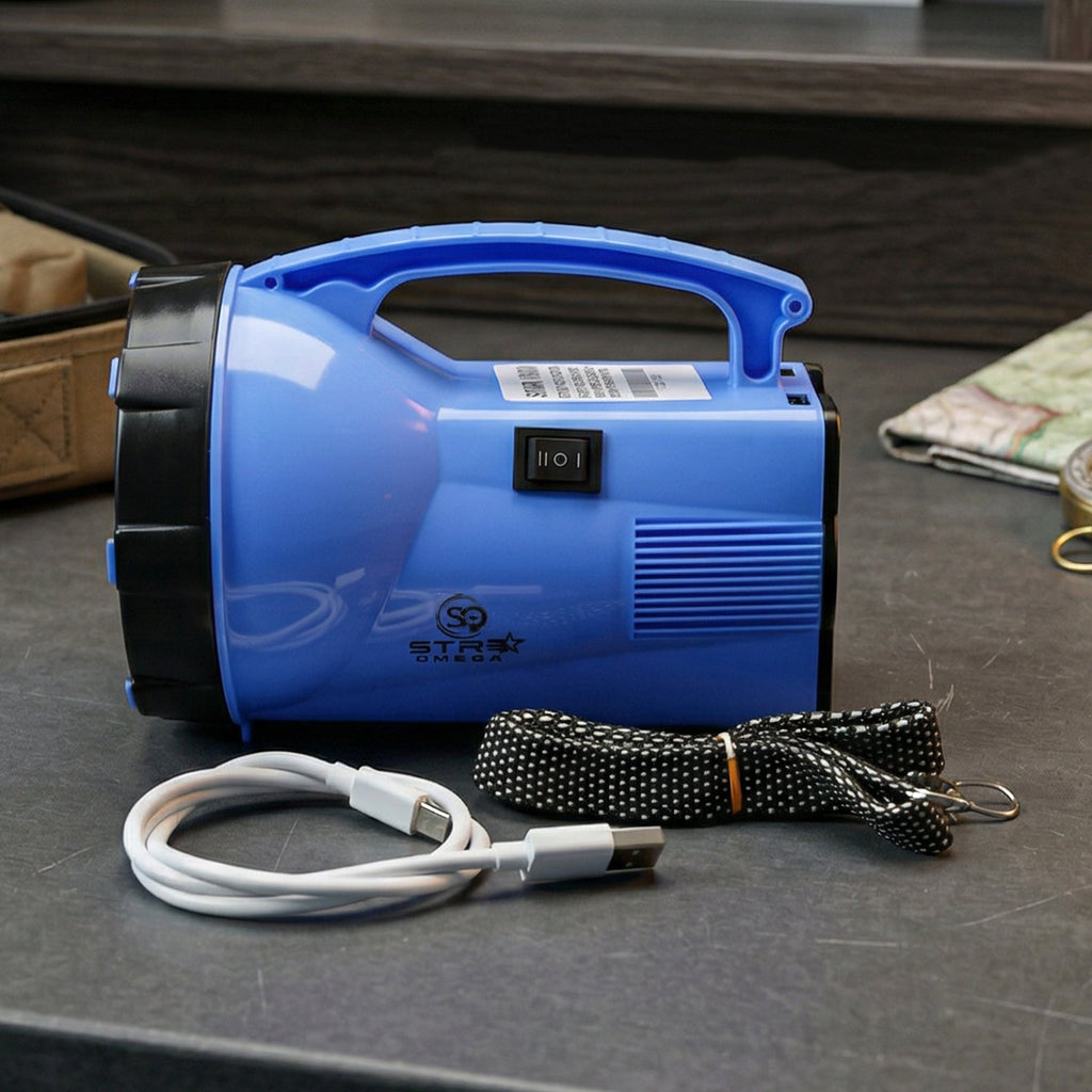 Product image showcasing portable LED laser light