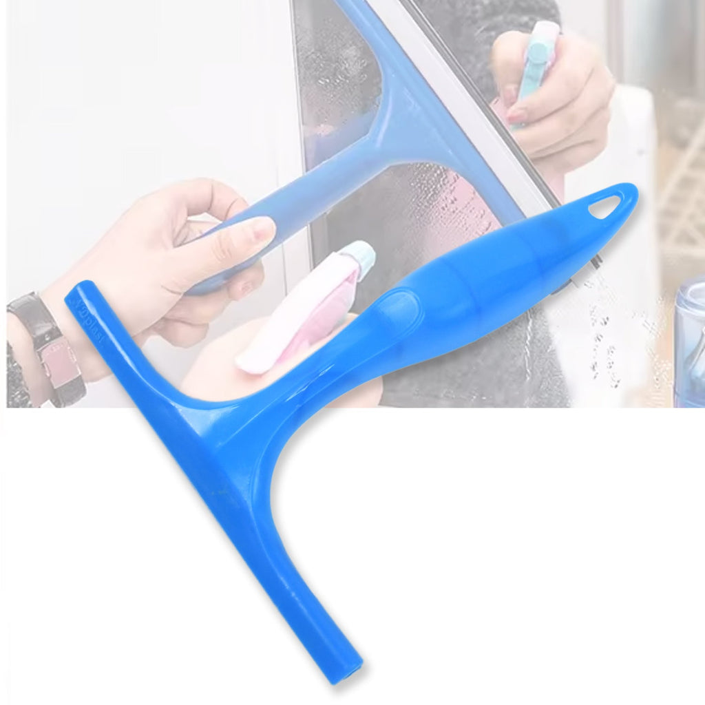 Ergonomic handle and flexible head of the versatile cleaning wiper.