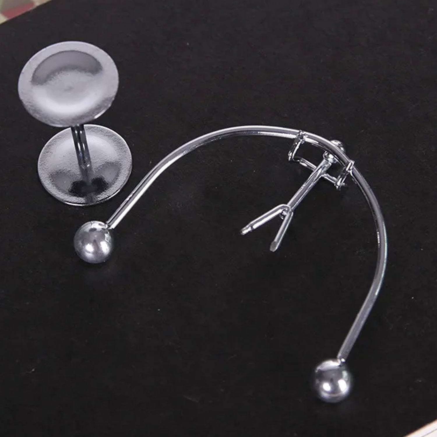 A desk toy balance ball in action, providing a calming visual experience.