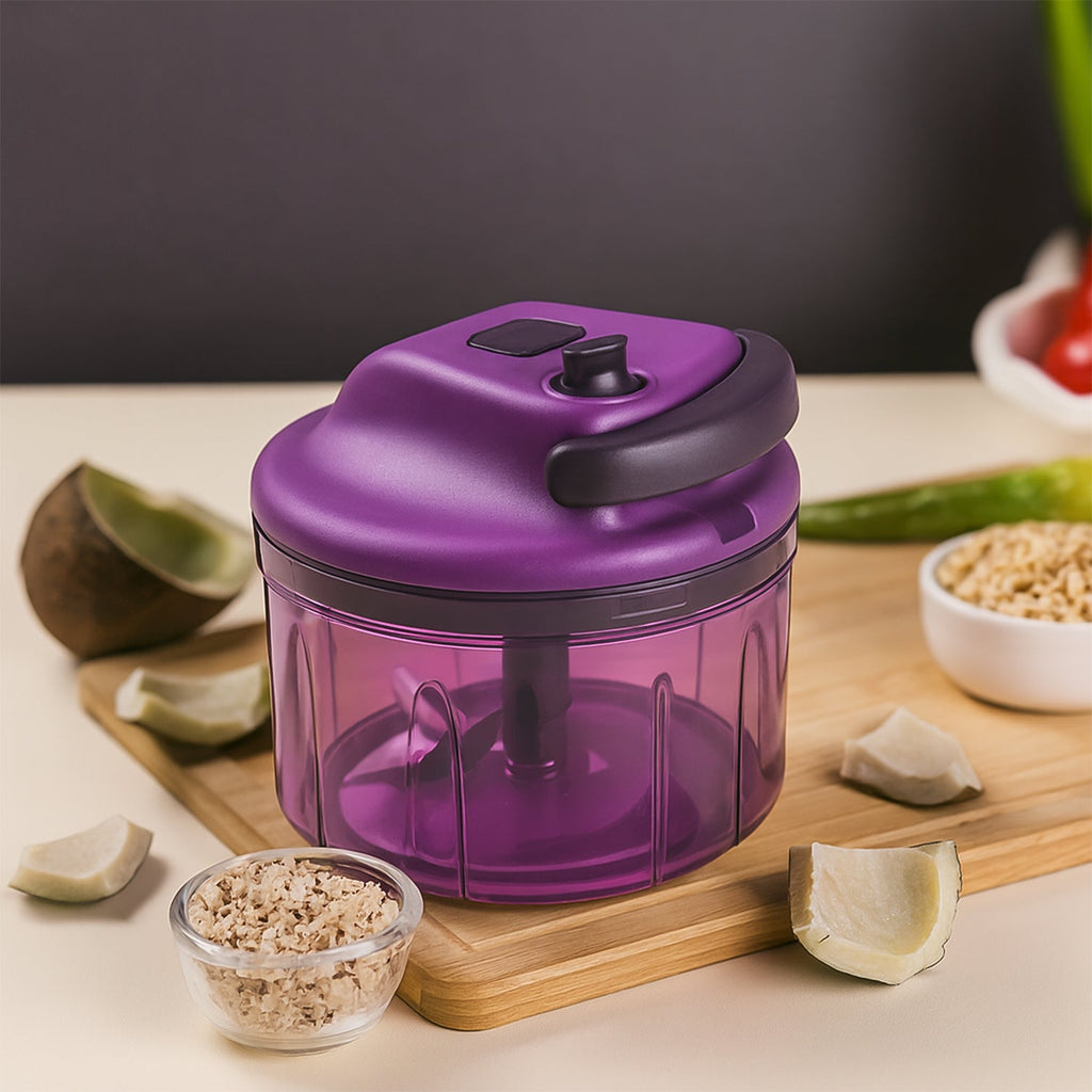 Multi-purpose manual vegetable chopper for chopping fruits and nuts