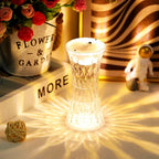 Crystal Night Light Lamp positioned as a decorative element for Diwali.
