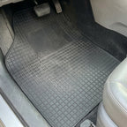 Durable 4-piece car mat set suitable for hatchback and sedan interiors