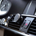 Minimalist style magnetic car phone holder mounted on air vent