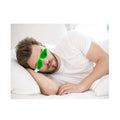 Luxurious black silk eye mask for deep, undisturbed sleep.