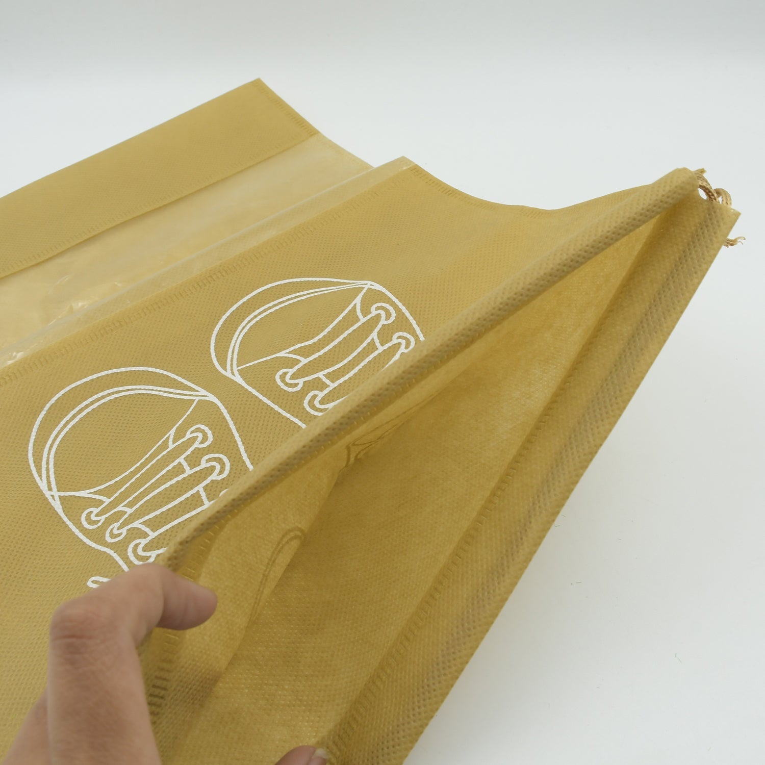 Organivo waterproof shoe bag made from non-woven fabric, perfect for beach and shoe storage.