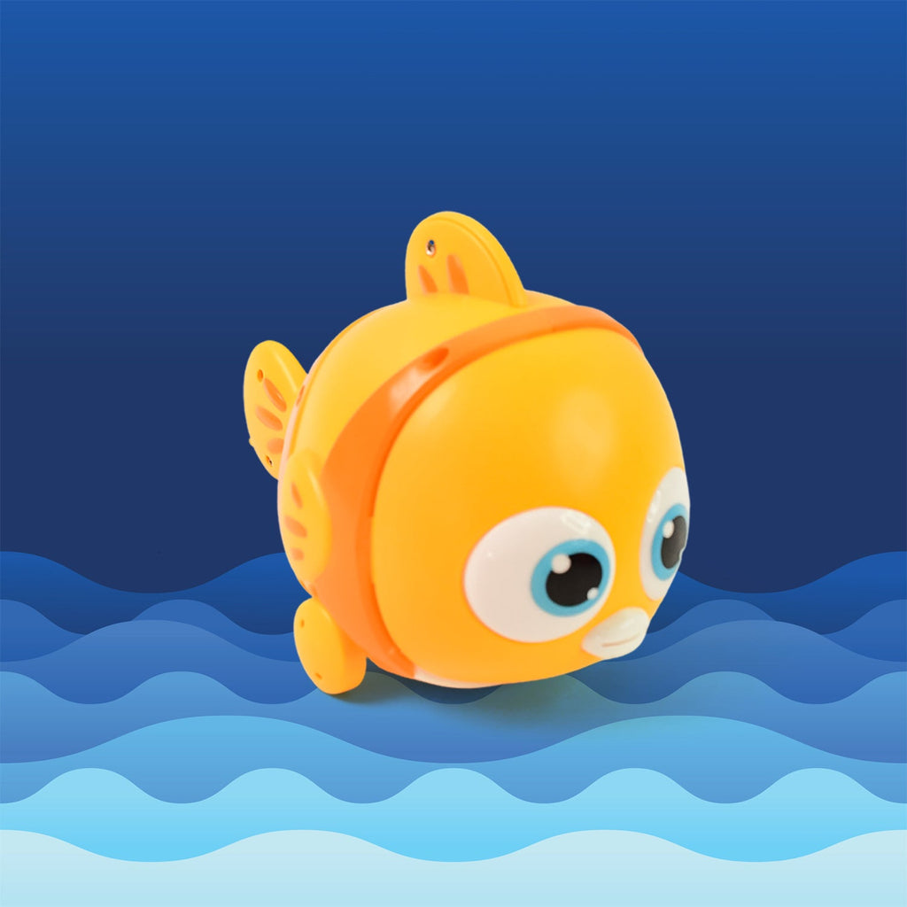 Components of the magnetic fishing toy including hook and fish pieces