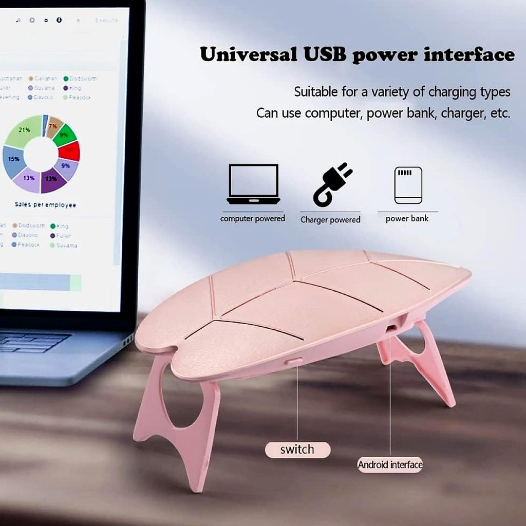 Side view of the 6W UV LED nail lamp highlighting its convenient USB port.