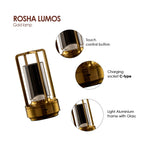 Crystal Table Lamp with its detachable cross decorative frame for easy portability.