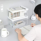 Plastic organizer rack designed for kitchen accessory storage