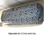 Mix design stretchable cover for air conditioner providing weather protection