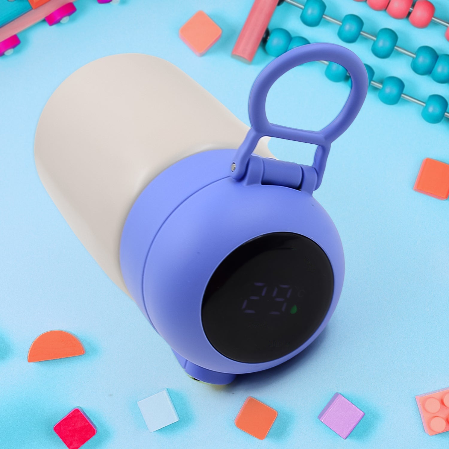 Side view of a stylish, leak-proof insulated water bottle.