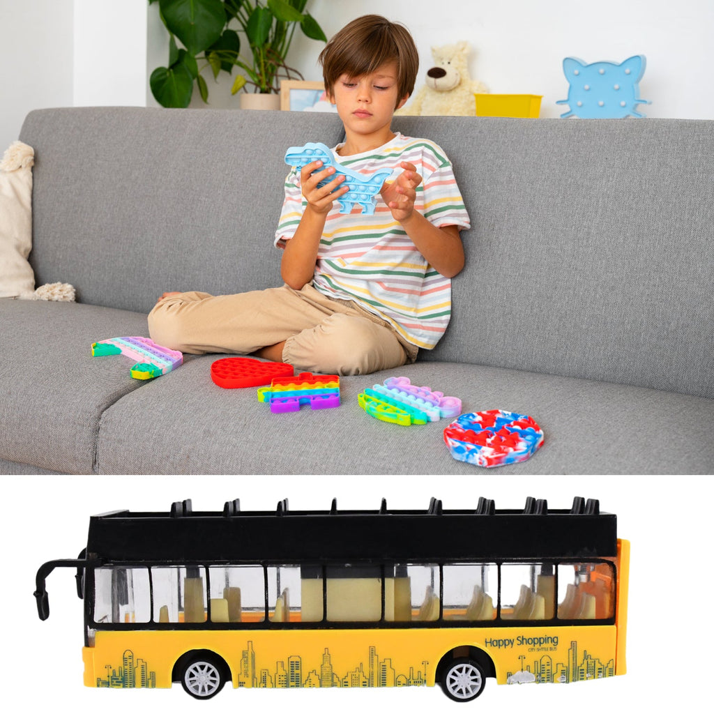 City explorer model London double decker bus toy made from sturdy die-cast alloy