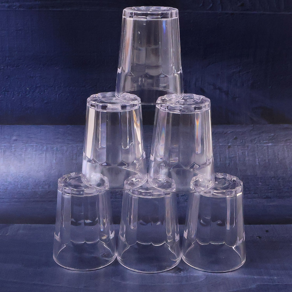 Stackable plastic chai pyali glasses set for tea and coffee
