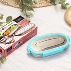 Set of a lunch box and a small steel container from Ganesh