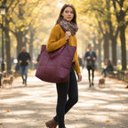 Soft structured shoe pouch in clean and premium look for travel storage