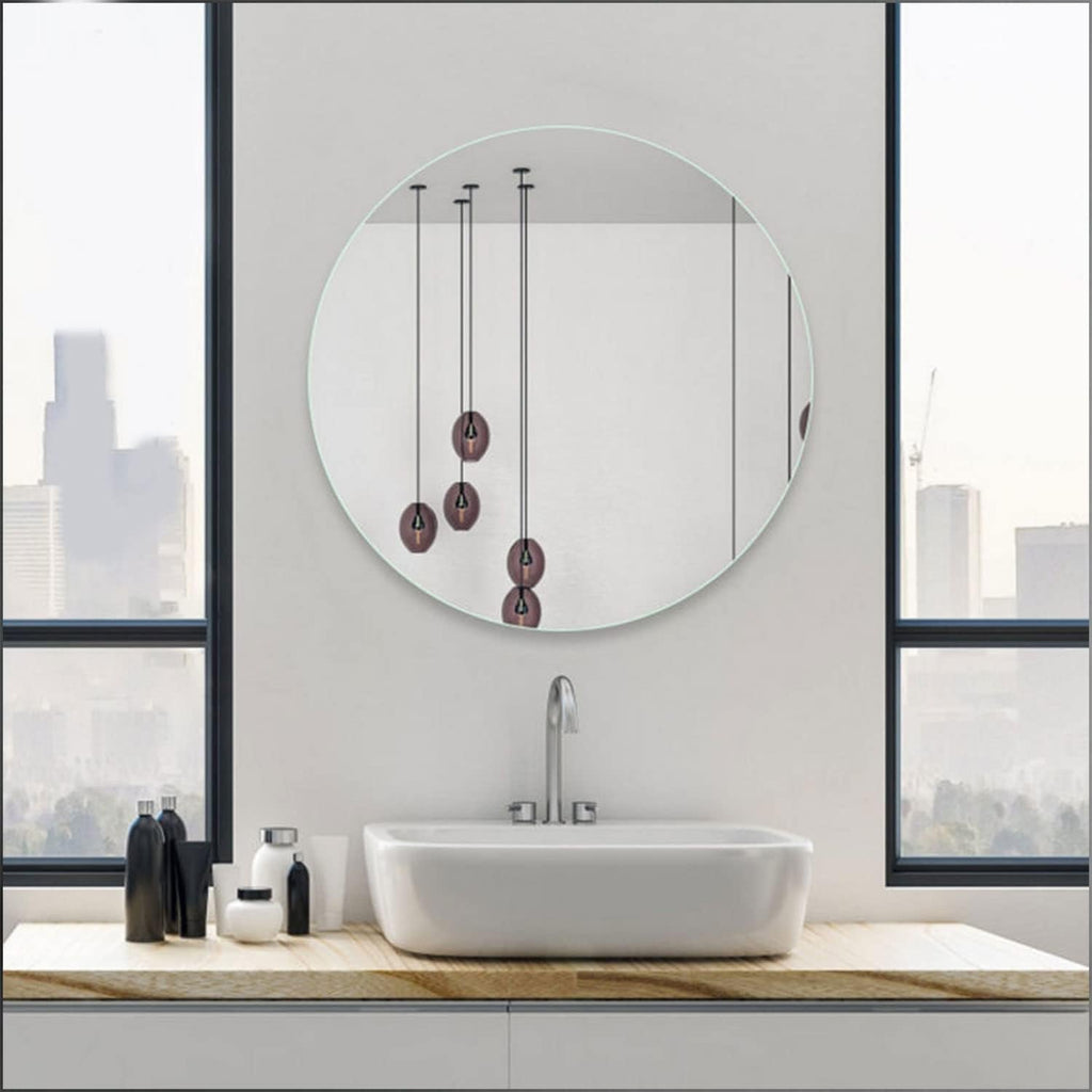 Plastic mirror wall sticker brightening indoor room space