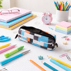 Stationery pouch with secure zipper closure