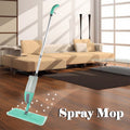 Close-up of the spray mop head with a removable microfiber cleaning pad.
