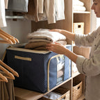 Fabric storage box ideal for clothes and household items
