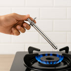 Supermom branded stainless steel gas lighter with German Piezo ignition